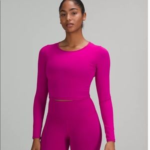 LULULEMON CROPPED LONG SLEEVE TOP